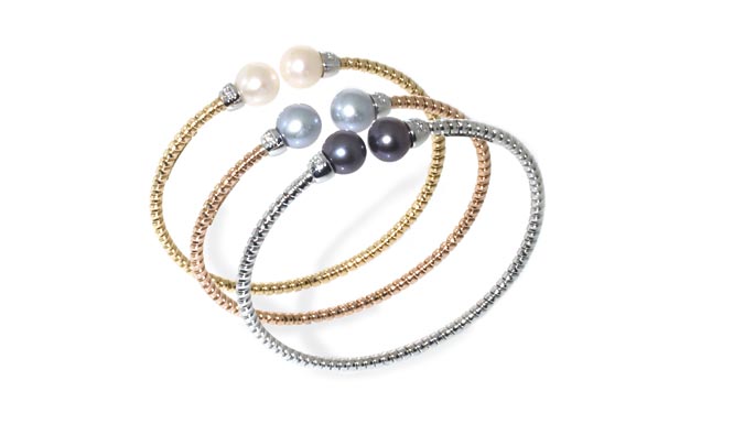 bracciale tubogas linea Cuori e Fiori